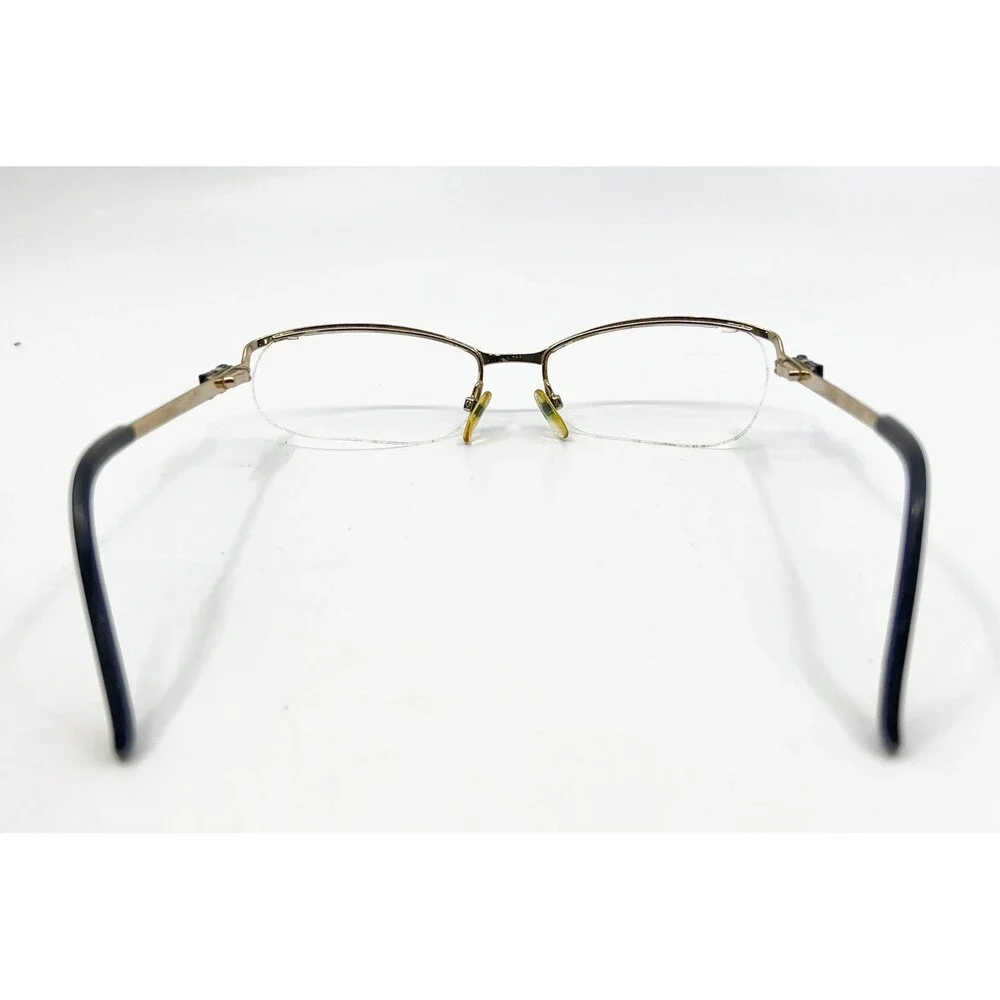 Furla Eyeglasses Womens Black Gold Semi Rimless Scilla VU4269J 135